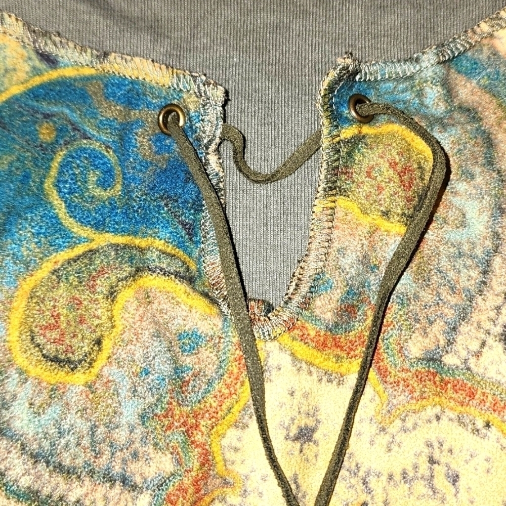 Xhilaration Long Sleeve Peasant Style Top Sz XL - Picture 4 of 7